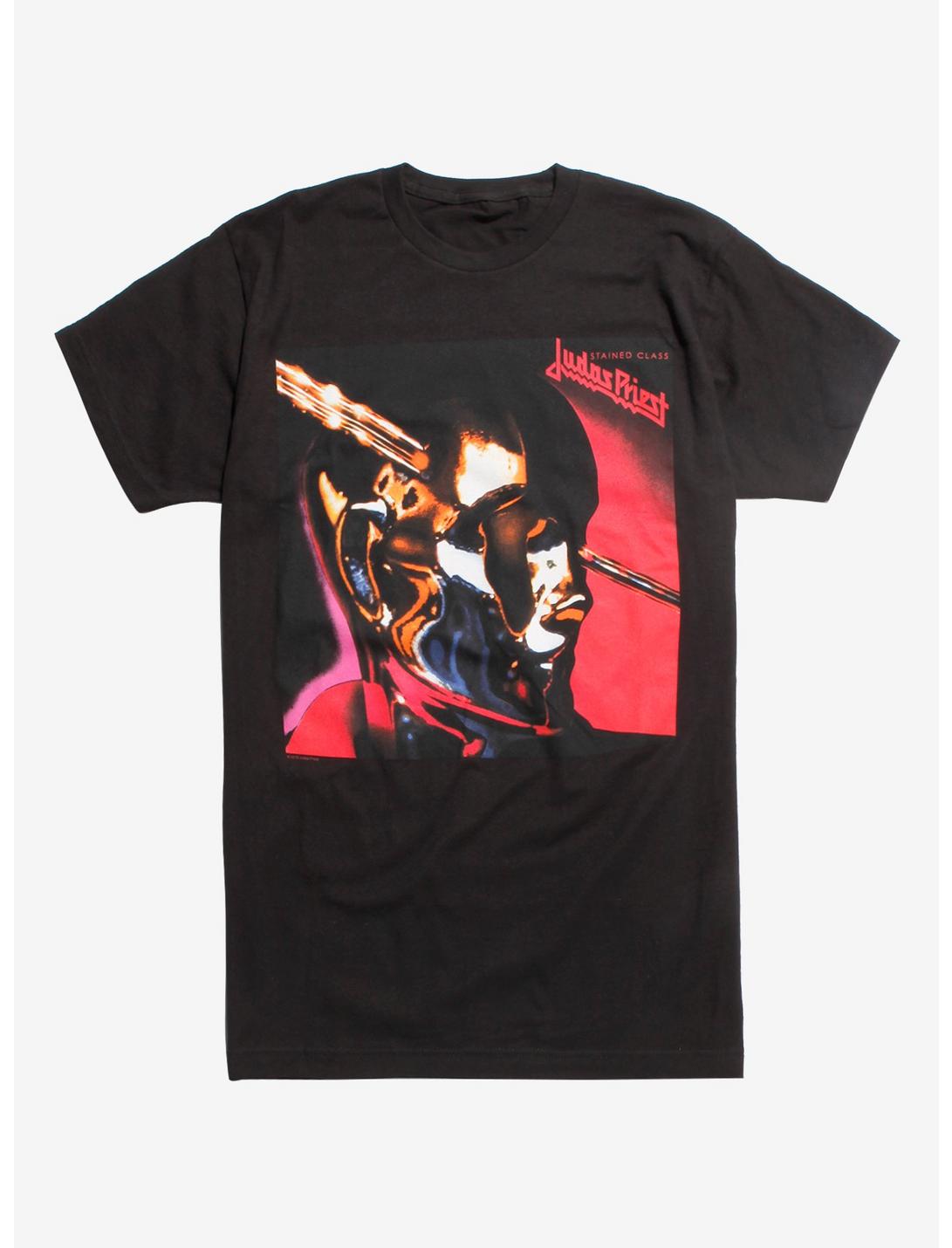 Judas Priest Stained Class Album Cover Shirt, BLACK, hi-res