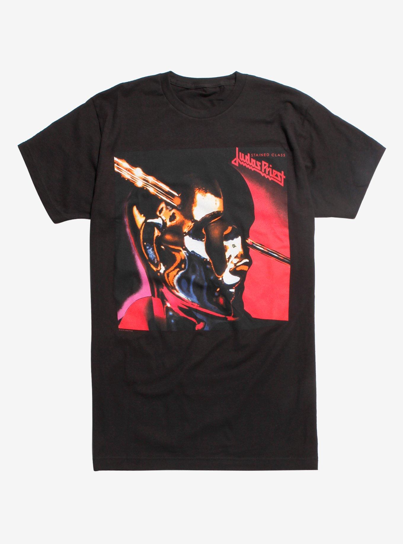 Judas Priest Stained Class Album Cover Shirt, BLACK, hi-res