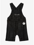 Disney The Nightmare Before Christmas Jack Skellington Pinstripe Infant Overall - BoxLunch Exclusive, BLACK, hi-res