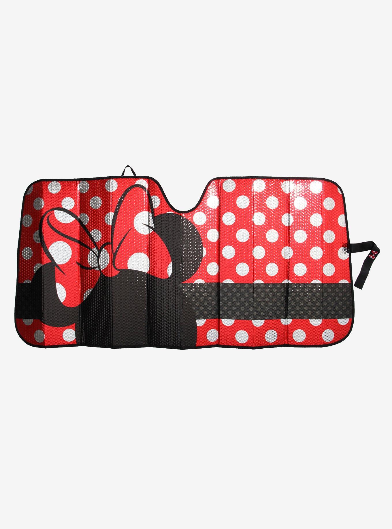Disney Minnie Mouse Head Metallic Accordion Sunshade, , hi-res