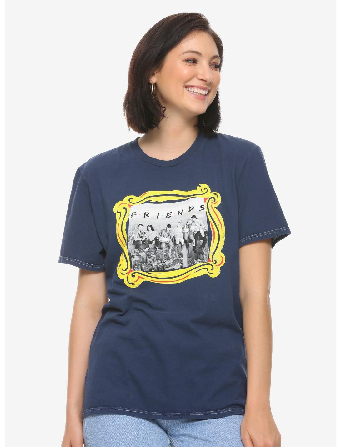 Friends Framed Women's T-Shirt - BoxLunch Exclusive, NAVY, hi-res