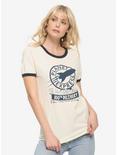 Futurama Planet Express Women's Ringer T-Shirt - BoxLunch Exclusive, NATURAL, hi-res