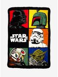 Star Wars Character Grid Plush Throw Blanket, , hi-res