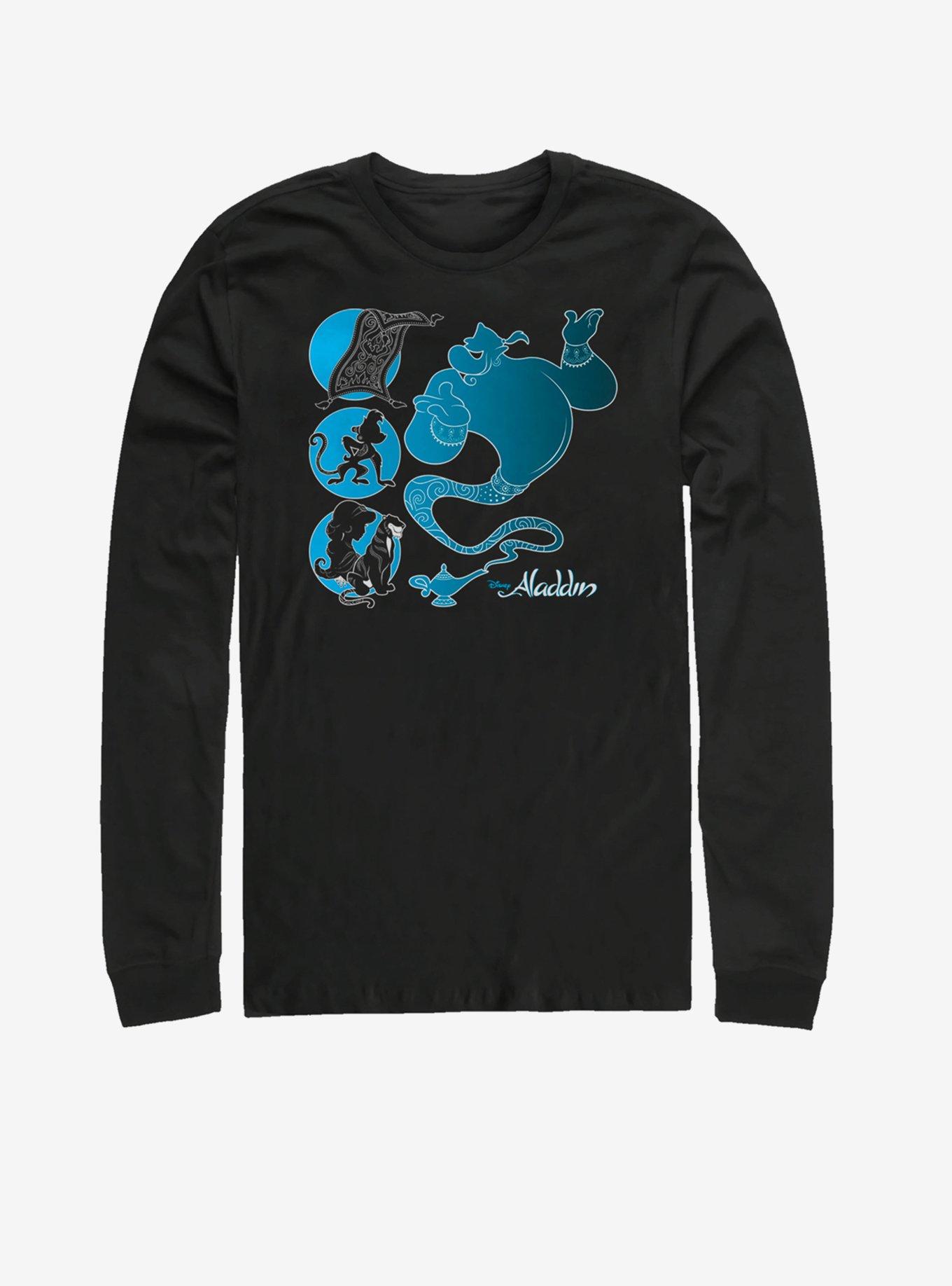 Disney Aladdin Genie And Friends Long-Sleeve T-Shirt, BLACK, hi-res