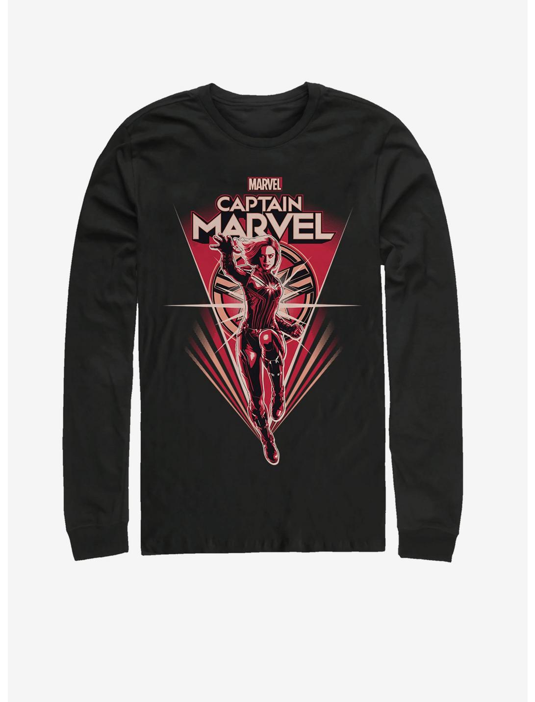 Marvel Captain Marvel Save Her Long-Sleeve T-Shirt, BLACK, hi-res