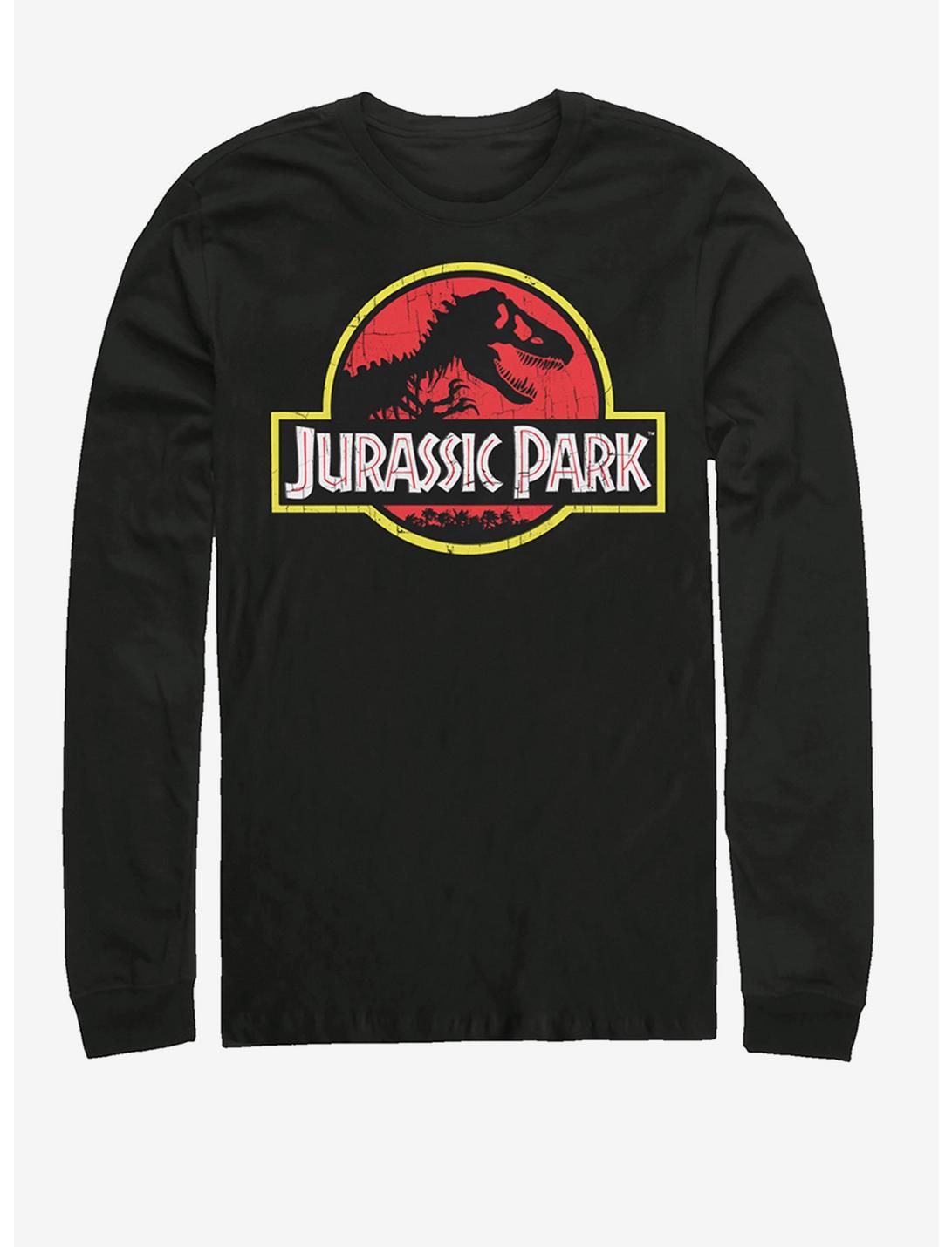 Jurassic Park Classic Logo Long-Sleeve T-Shirt, BLACK, hi-res
