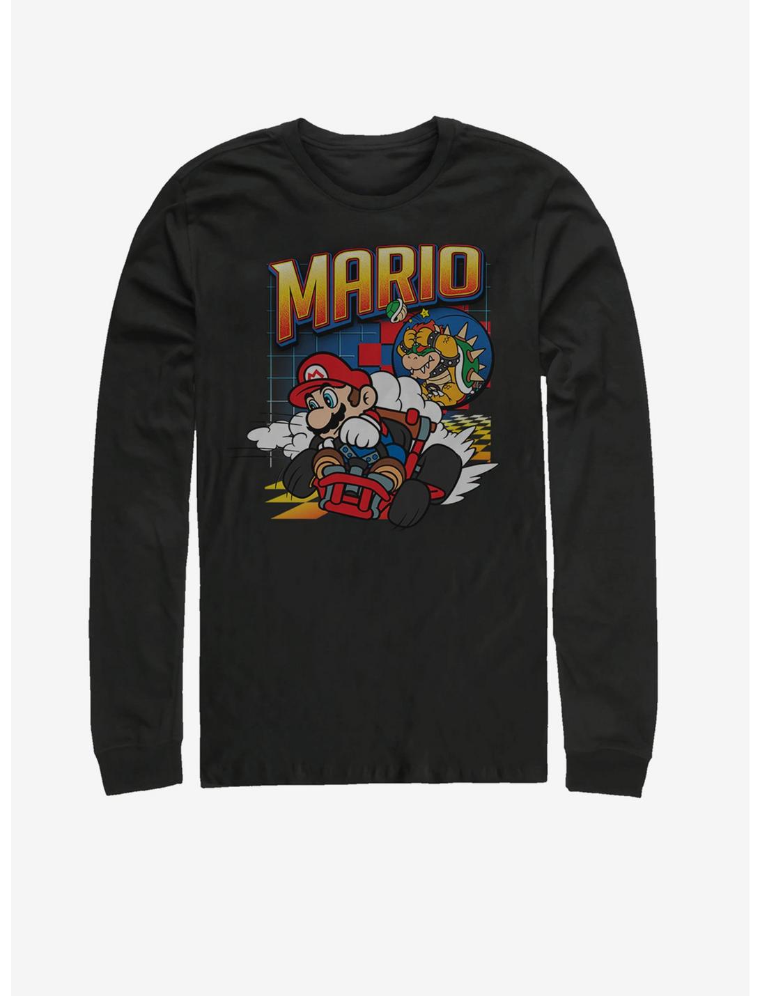Super Mario Kart Racer Long-Sleeve T-Shirt, BLACK, hi-res