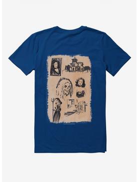 Chilling Adventures Of Sabrina Horror Sketches T-Shirt, NAVY, hi-res