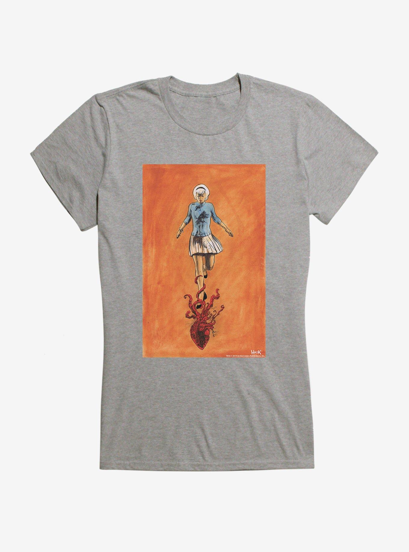 Chilling Adventures Of Sabrina Heart Tentacles Girls T-Shirt, HEATHER, hi-res