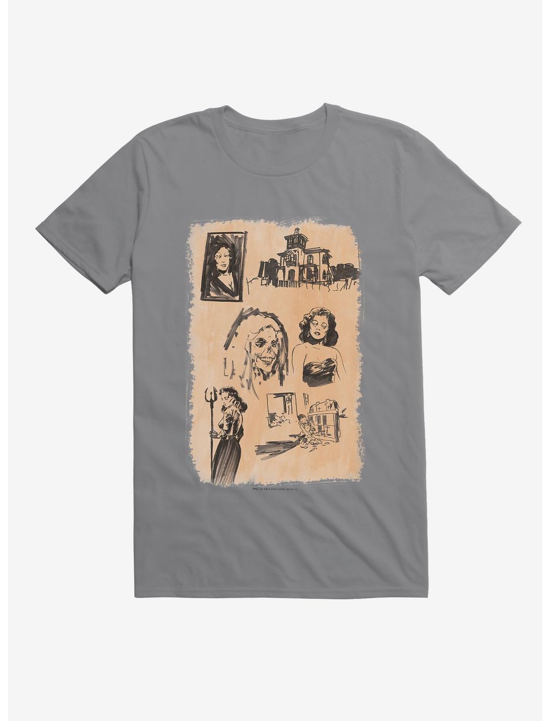 Chilling Adventures Of Sabrina Horror Sketches T-Shirt, , hi-res