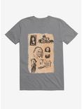 Chilling Adventures Of Sabrina Horror Sketches T-Shirt, , hi-res