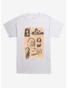 Chilling Adventures Of Sabrina Horror Sketches T-Shirt, WHITE, hi-res