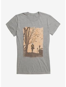 Chilling Adventures Of Sabrina Windy Girls Charcoal T-Shirt, HEATHER, hi-res