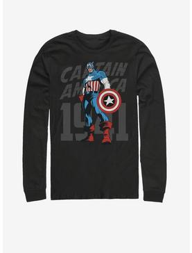 Marvel Captain America Decades Cap Long-Sleeve T-Shirt, , hi-res