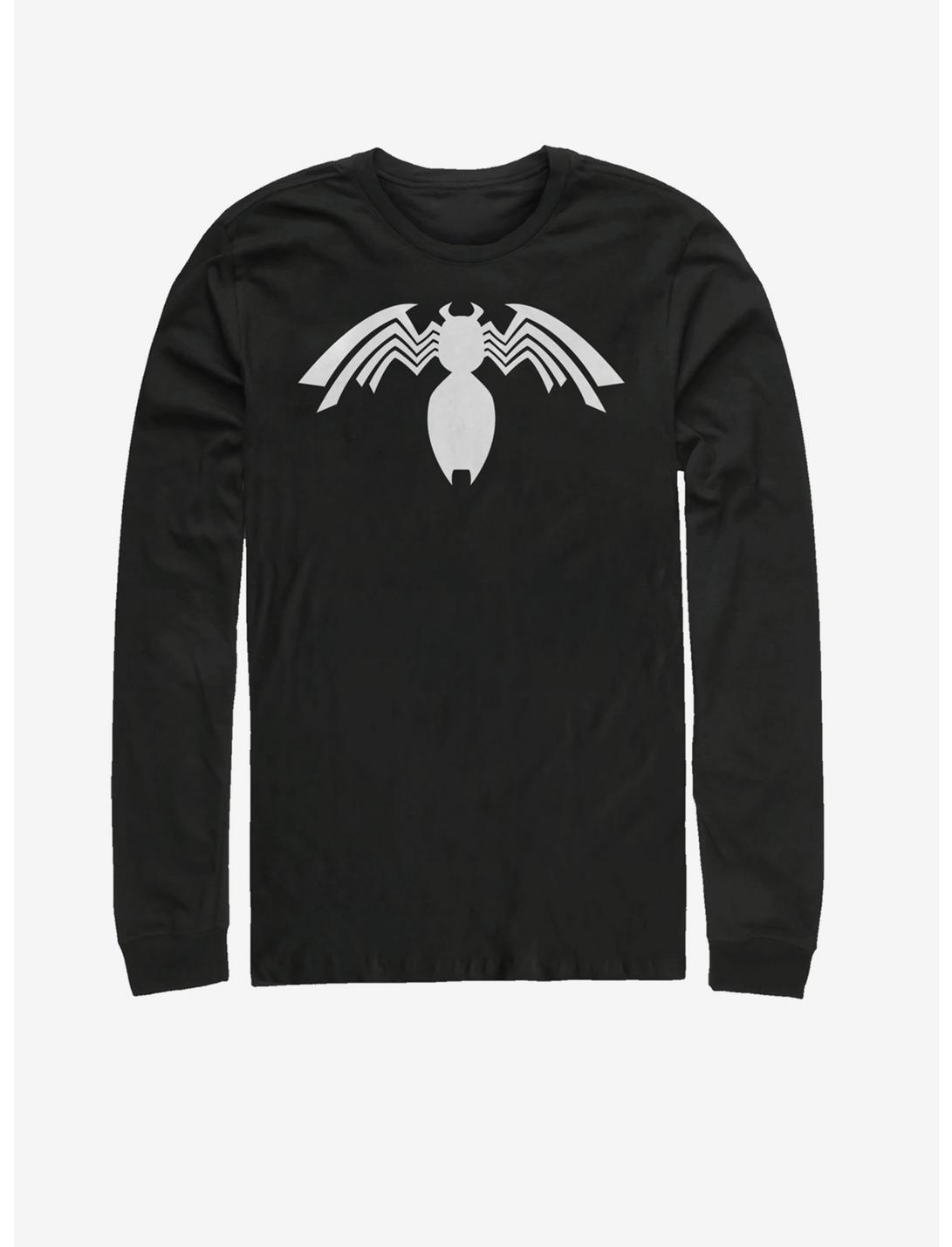 Marvel Venom Venom White Logo Long-Sleeve T-Shirt, BLACK, hi-res
