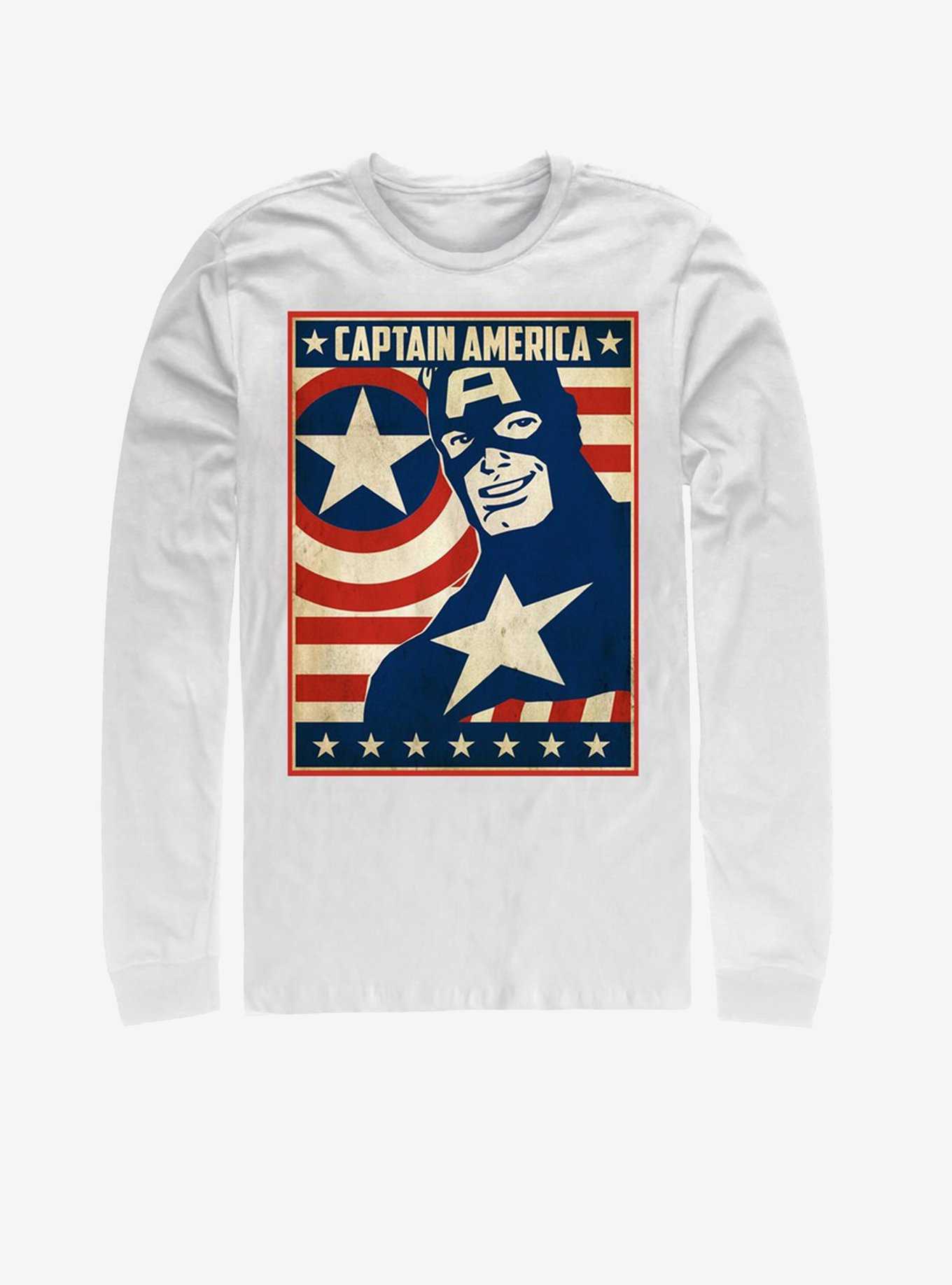 Marvel Captain America Da Poster Long-Sleeve T-Shirt, , hi-res