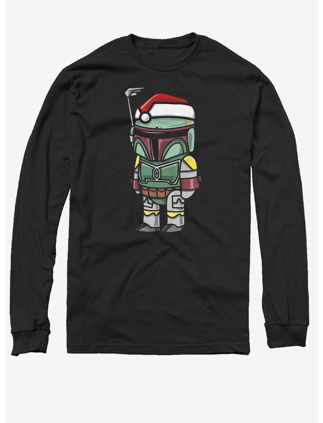 Star Wars Boba Santa Long-Sleeve T-Shirt, BLACK, hi-res