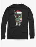 Star Wars Boba Santa Long-Sleeve T-Shirt, BLACK, hi-res