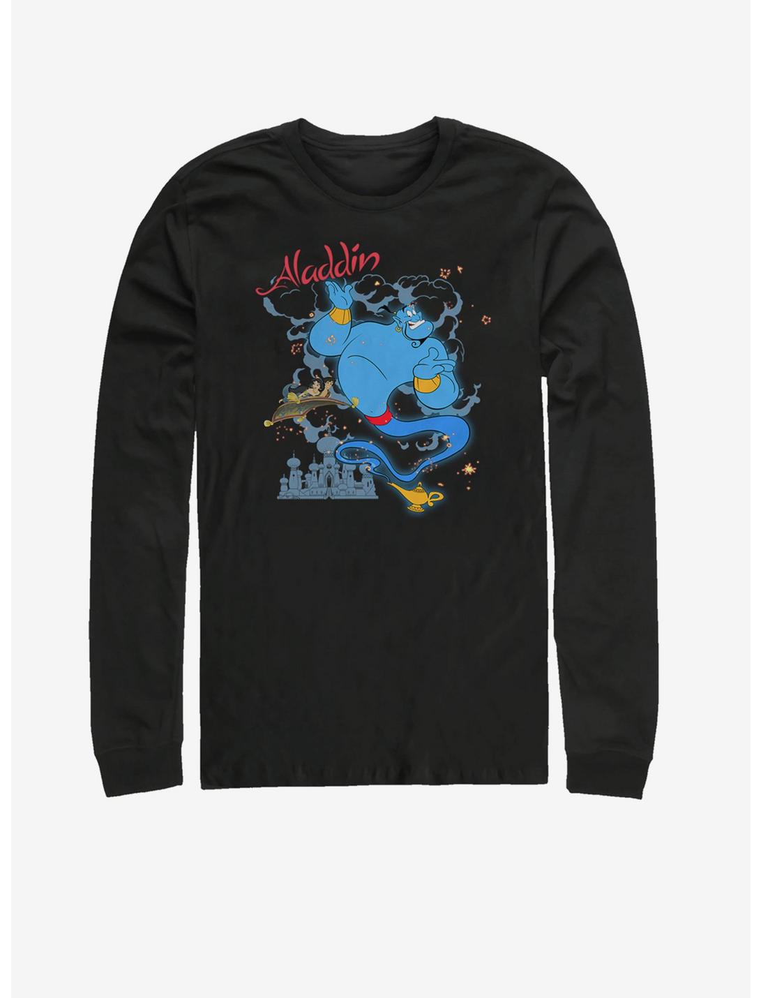 Disney Aladdin Genie Sparkle 3 Long-Sleeve T-Shirt, BLACK, hi-res