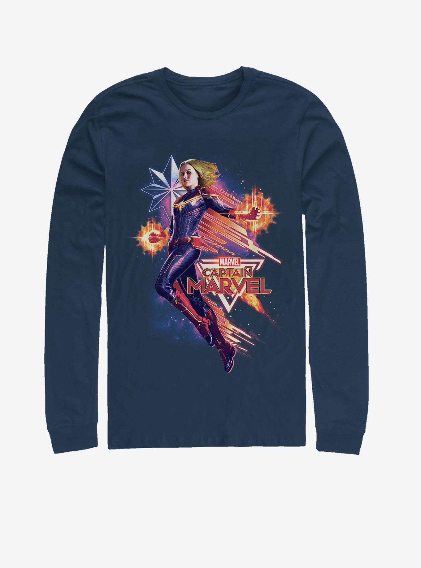 Marvel Captain Marvel Shooting Star Long-Sleeve T-Shirt, , hi-res