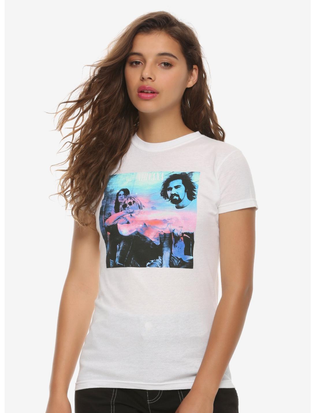 Nirvana Galaxy Girls T-Shirt, WHITE, hi-res
