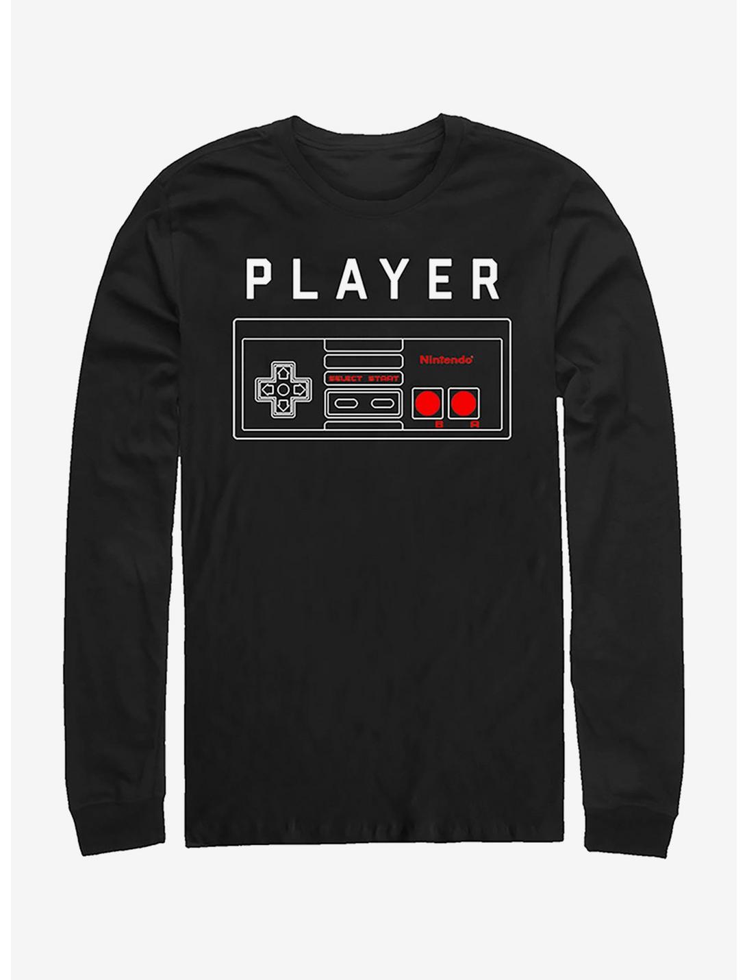 Nintendo Player One Controller Long-Sleeve T-Shirt, BLACK, hi-res
