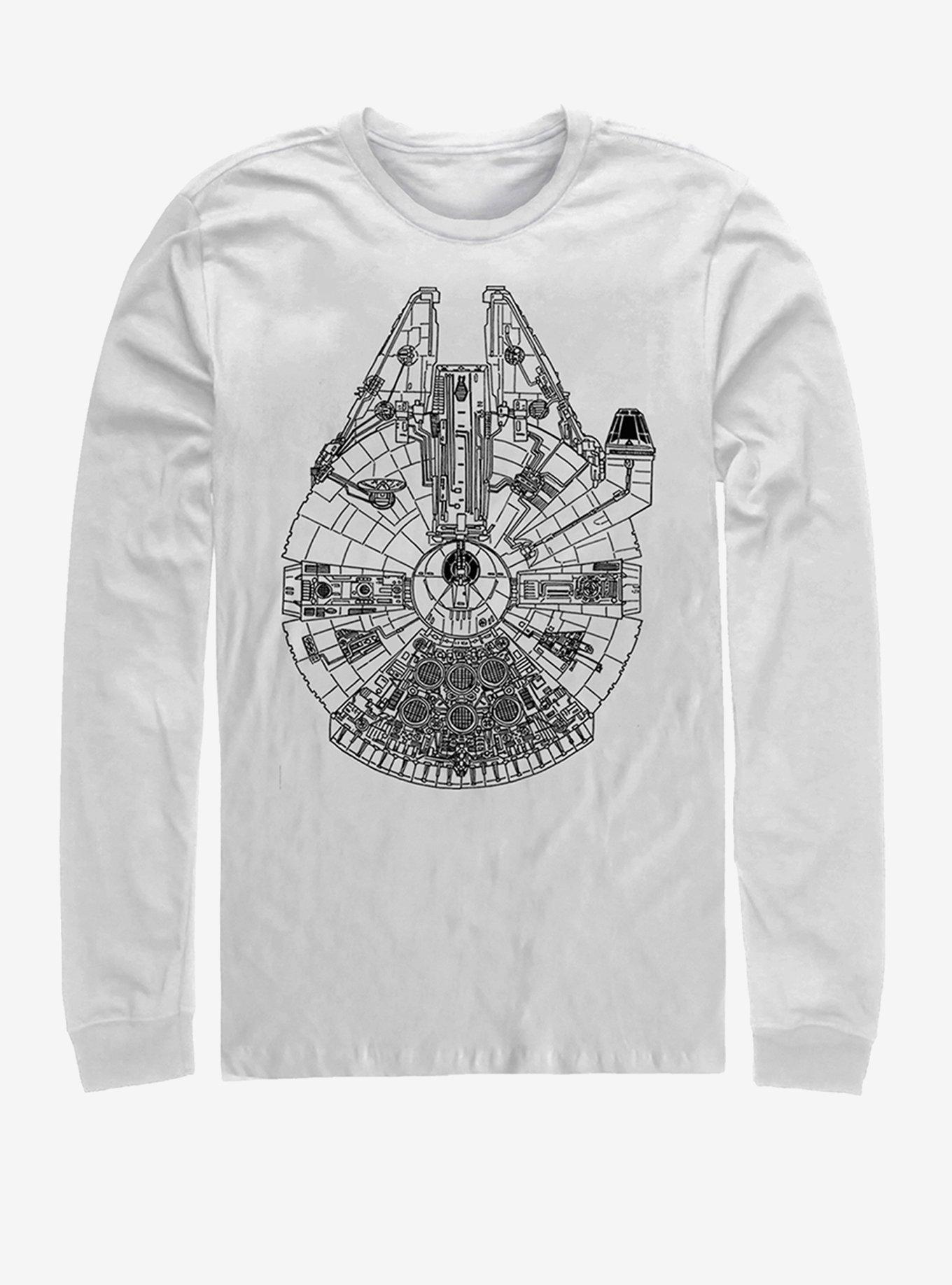 Star Wars Blue Falcon Long-Sleeve T-Shirt, , hi-res