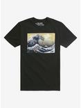 Great Waves Of Pug T-Shirt, BLACK, hi-res