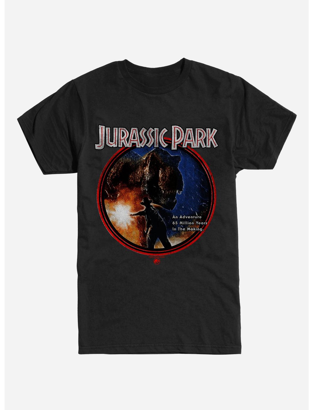Jurassic Park Adventure 65 Million Years In The Making Black T-Shirt, , hi-res