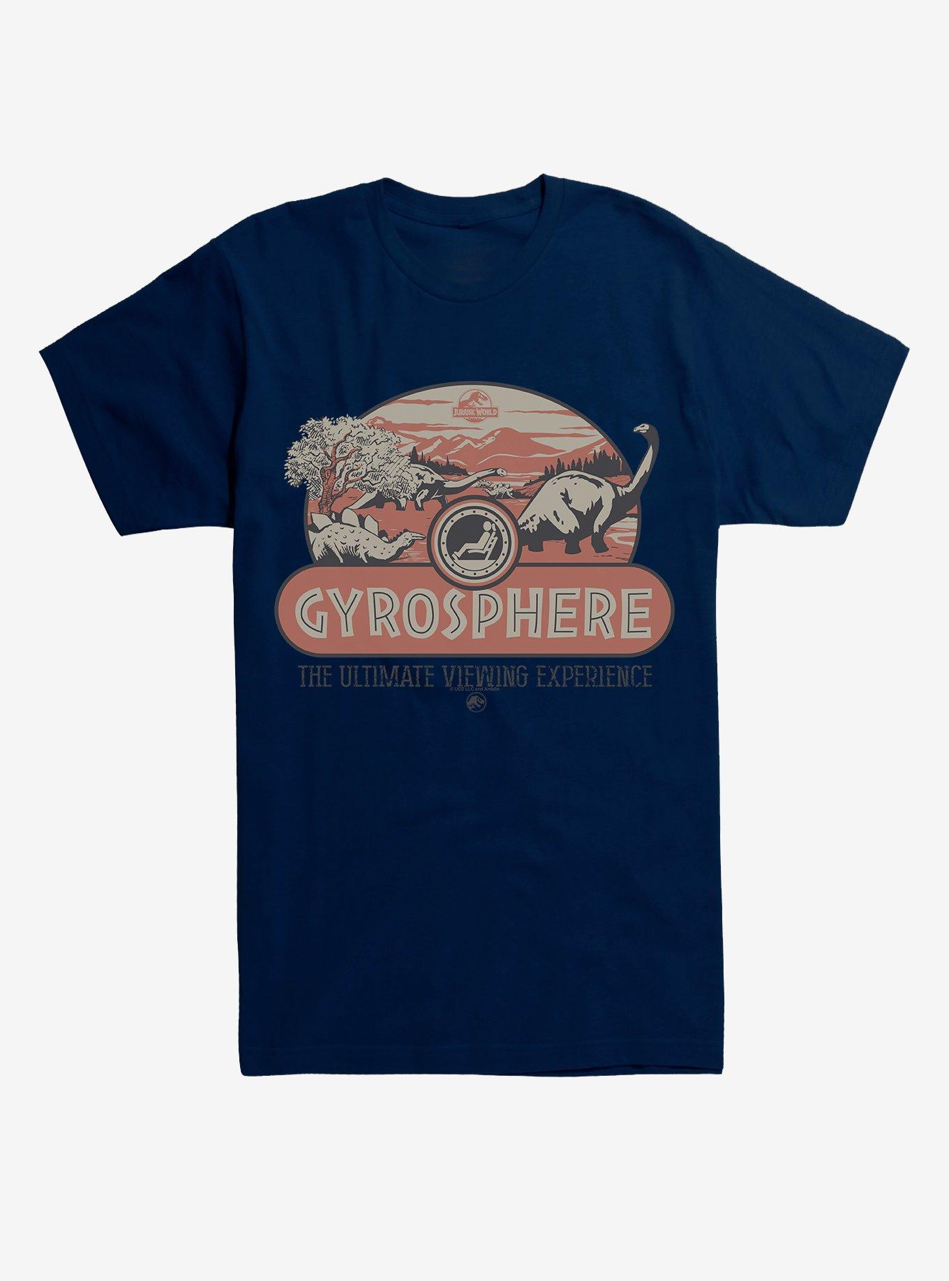 Jurassic Park Gyrosphere Navy Blue T-Shirt, , hi-res