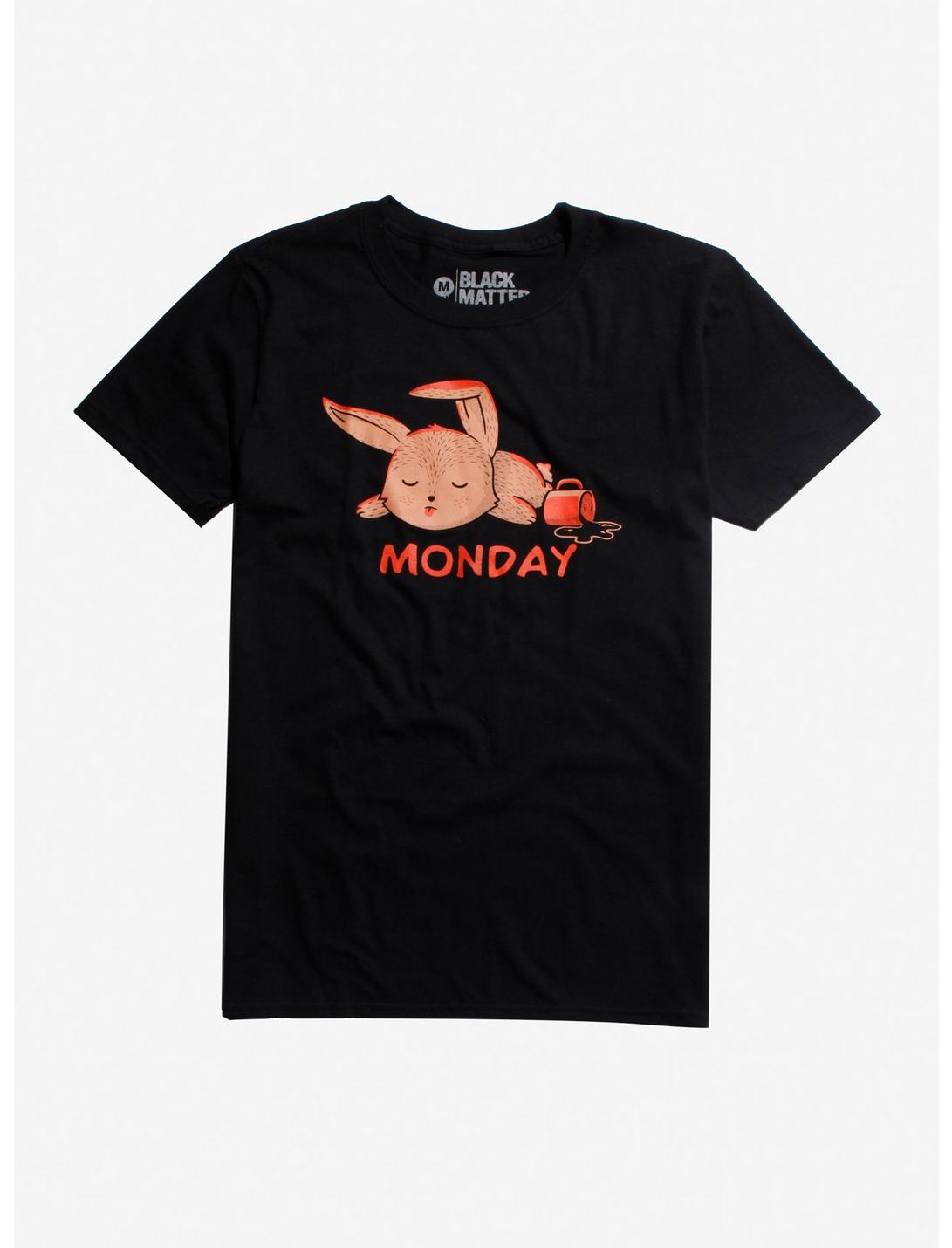 Monday Rabbit T-Shirt, BLACK, hi-res