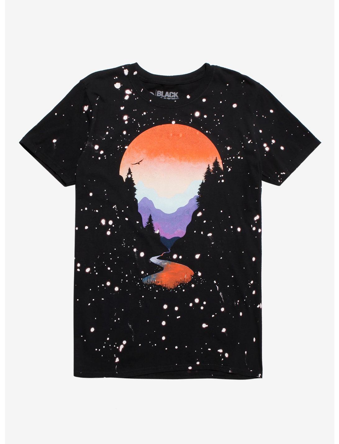 Mountain Speckle T-Shirt By Emma 711, BLACK, hi-res