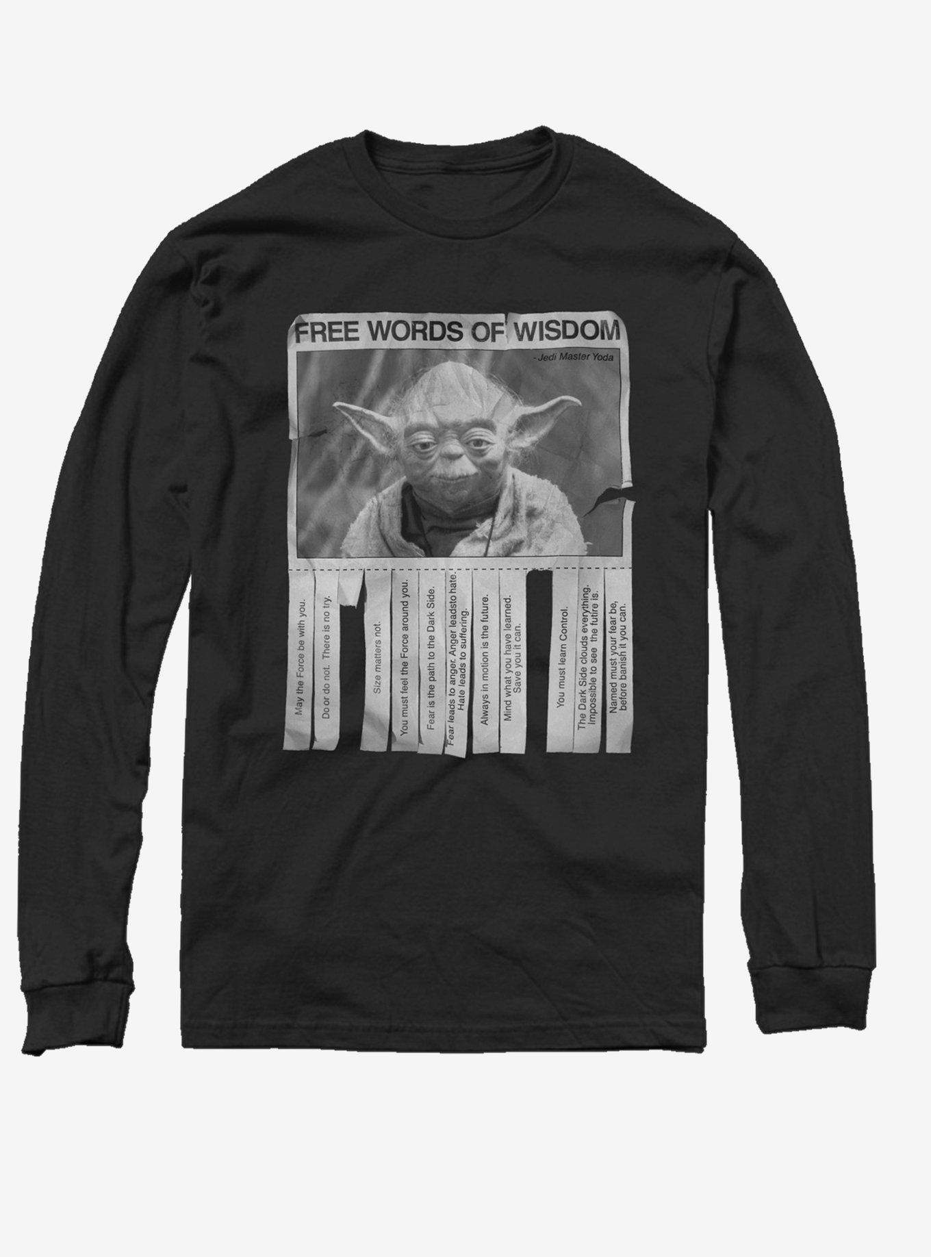 Star Wars Words of Wisdom Long-Sleeve T-Shirt, , hi-res