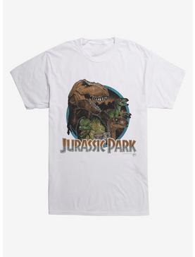 Jurassic Park Vintage Pack Circle Black T-Shirt, , hi-res