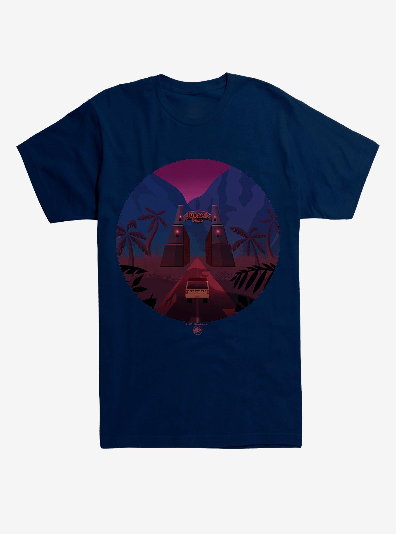 Jurassic Park Jurassic And Classic Navy Blue T-Shirt, , hi-res