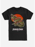 Jurassic Park When Dinos Rules The Earth Black T-Shirt, BLACK, hi-res