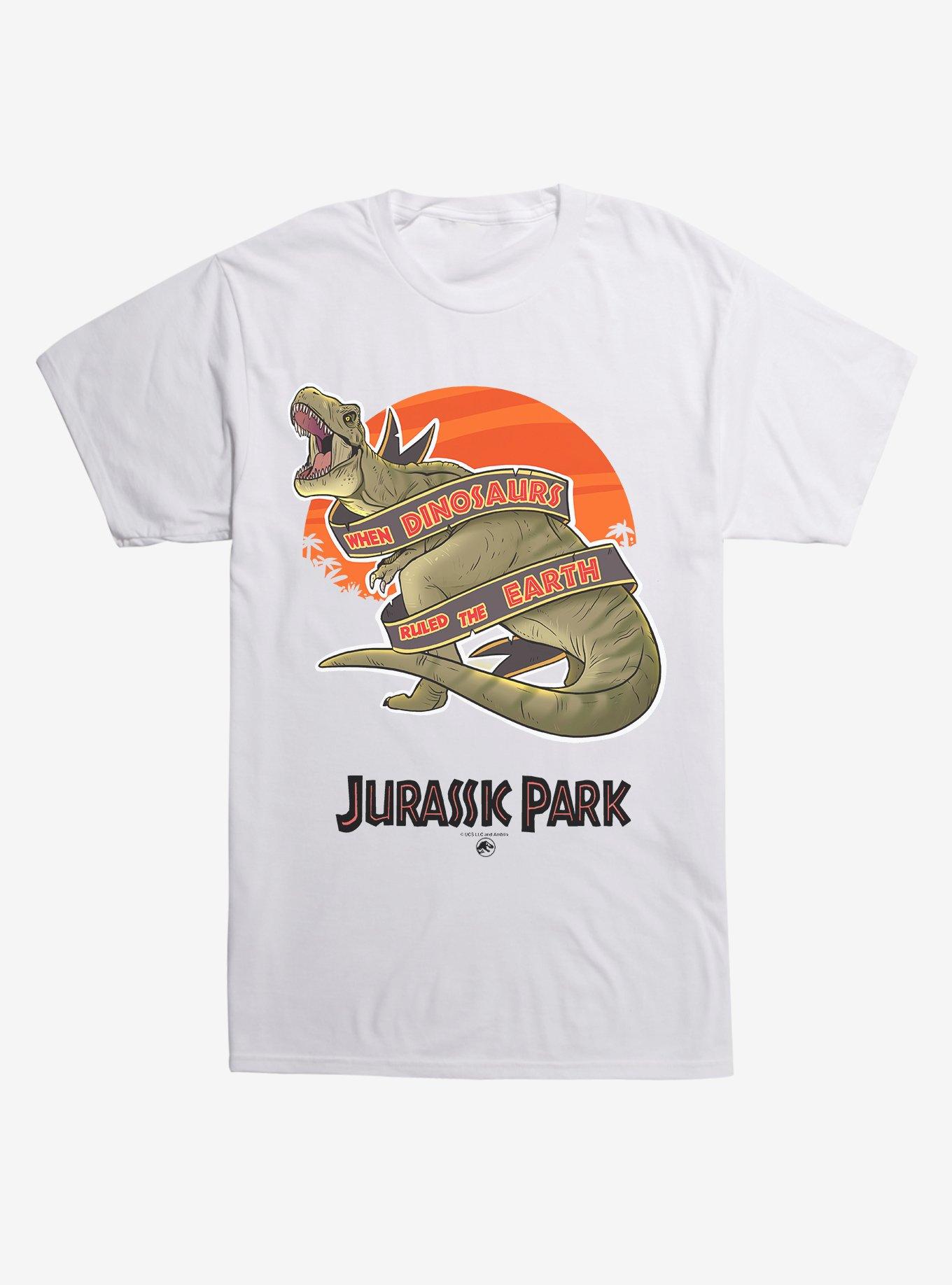 Jurassic Park When Dinos Rules The Earth Black T Shirt Hot Topic 0996