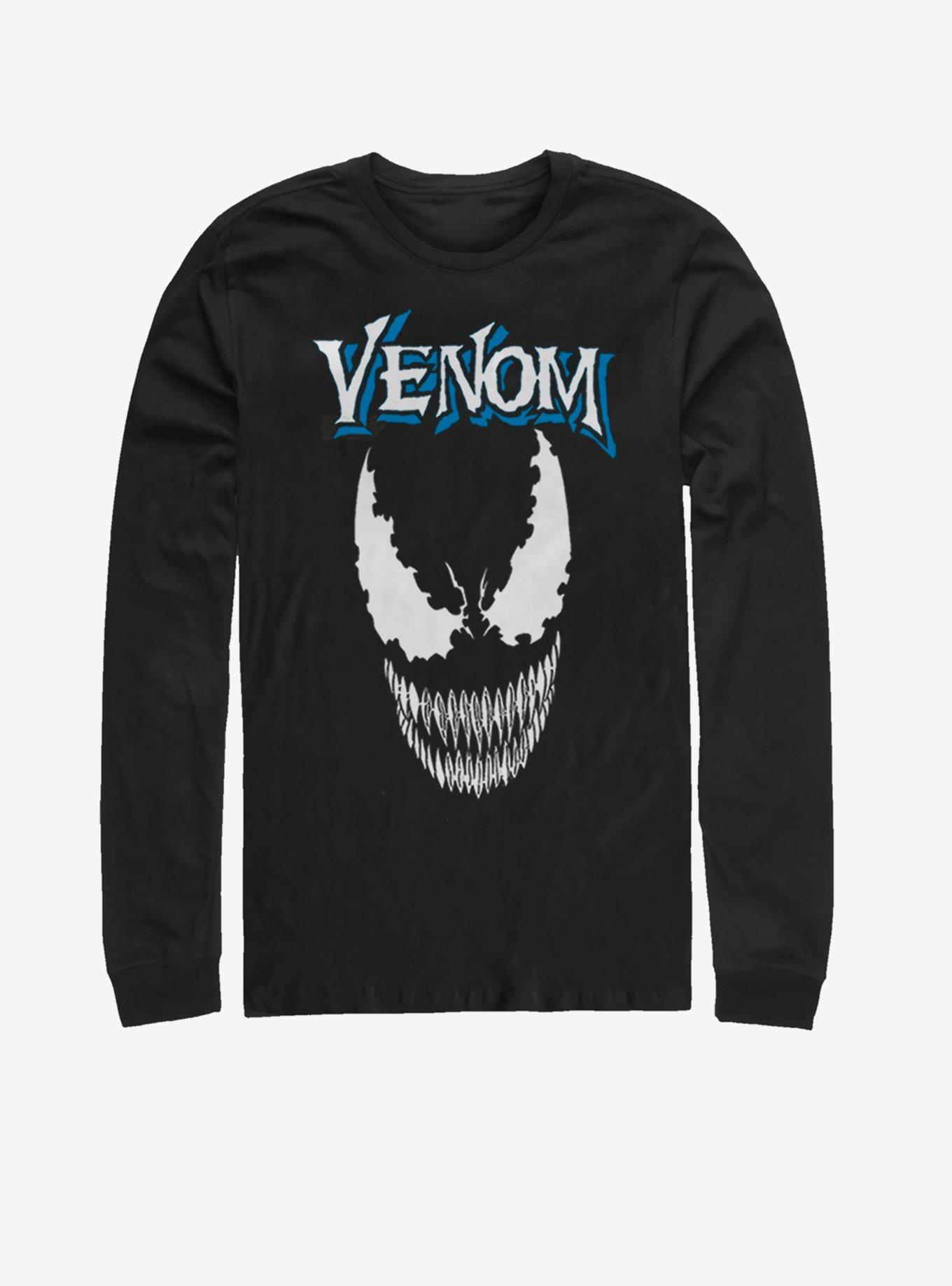 Marvel Venom Venom Crest Long-Sleeve T-Shirt, BLACK, hi-res