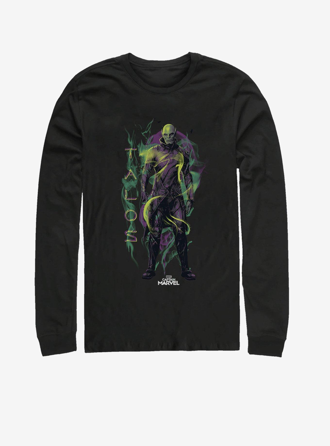 Marvel Captain Marvel Talos Green Long-Sleeve T-Shirt, , hi-res