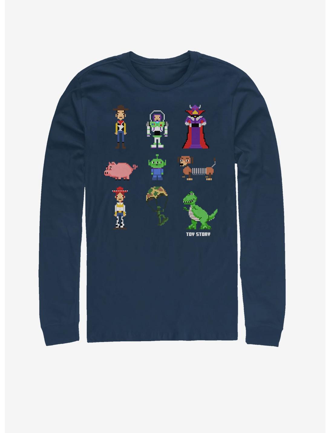 Disney Pixar Toy Story Pixel Story Long-Sleeve T-Shirt, NAVY, hi-res