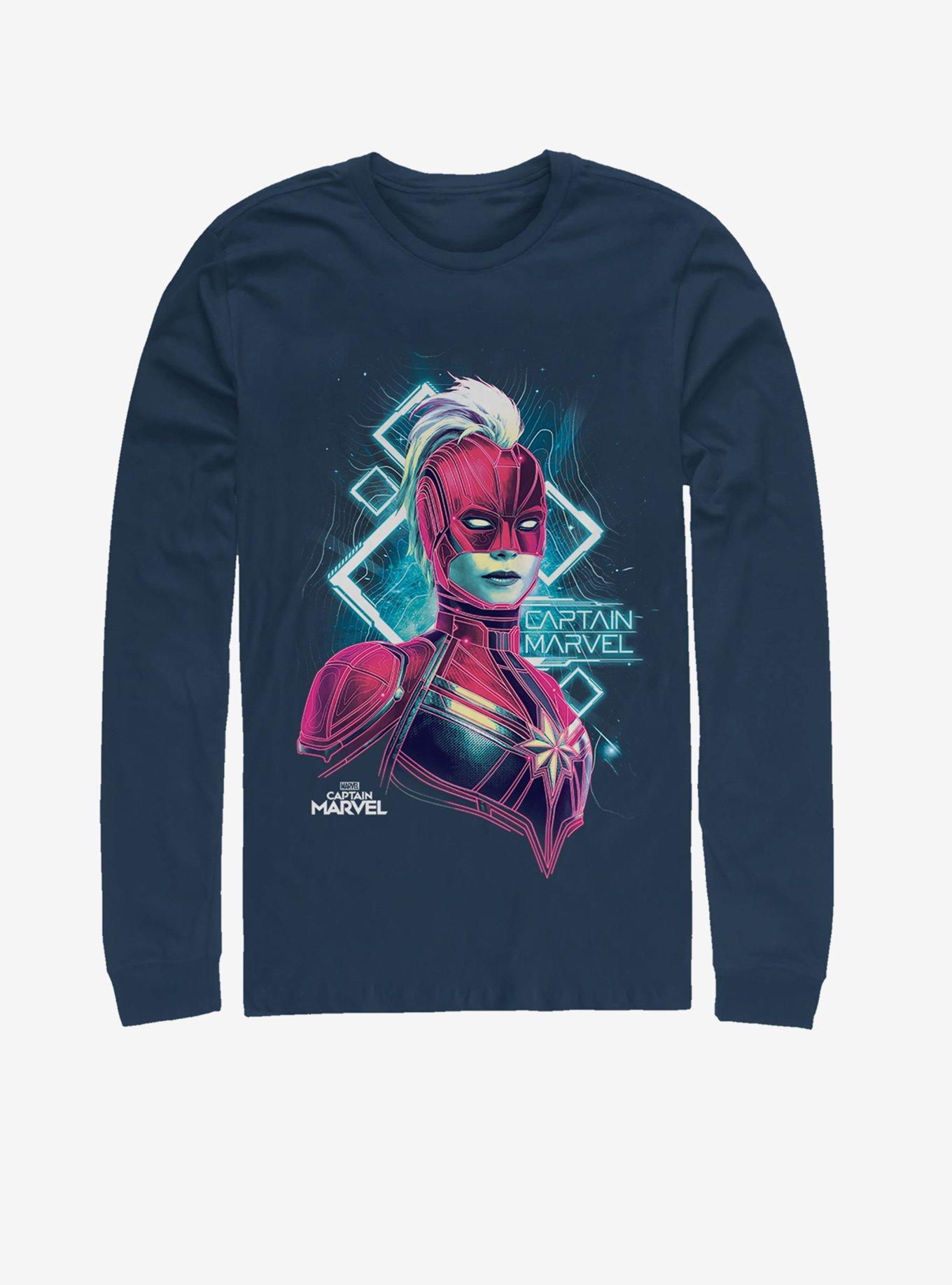 Marvel Captain Marvel Star Mapping Long-Sleeve T-Shirt, , hi-res