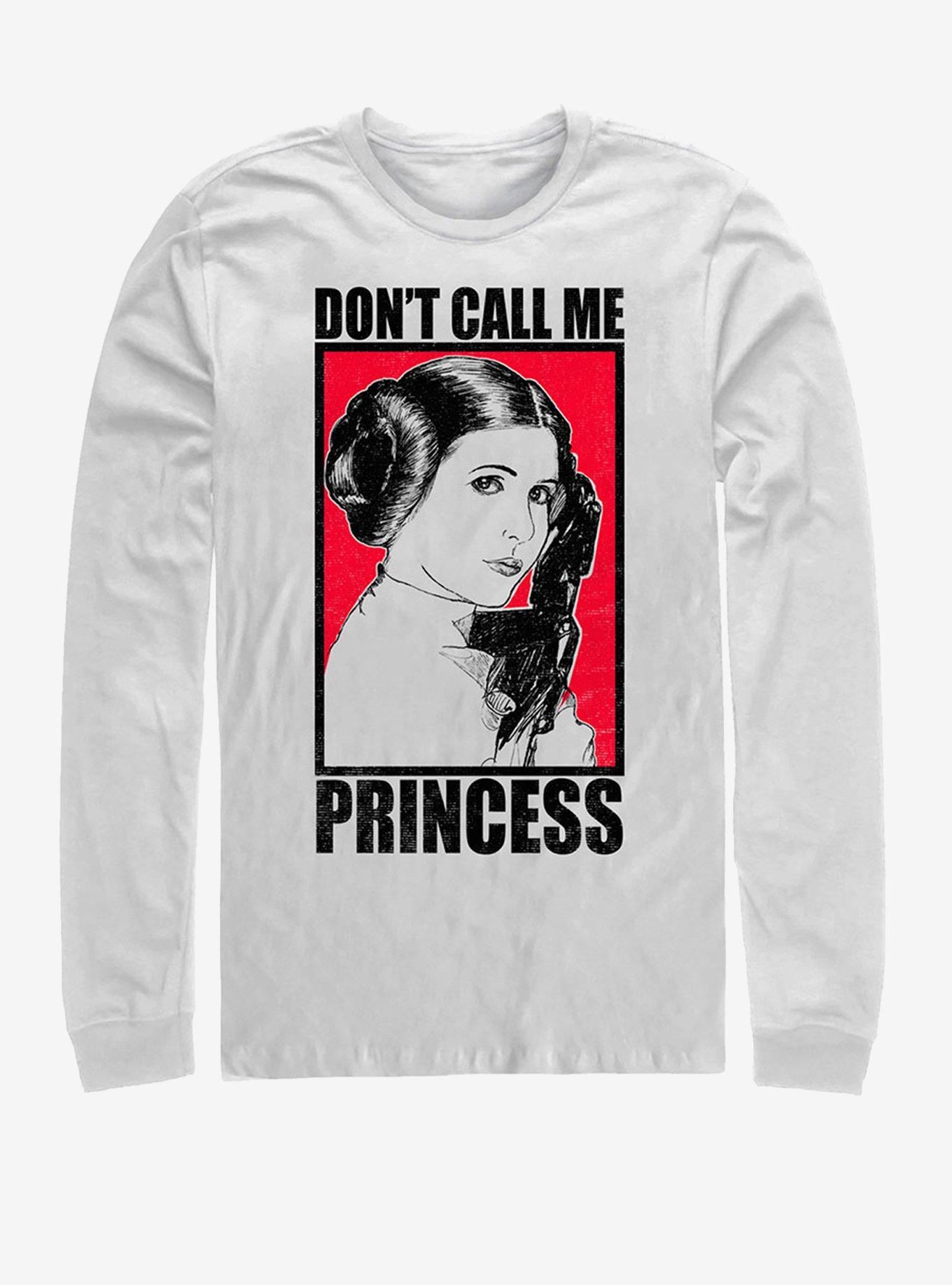 Star Wars No Princess Long-Sleeve T-Shirt, WHITE, hi-res