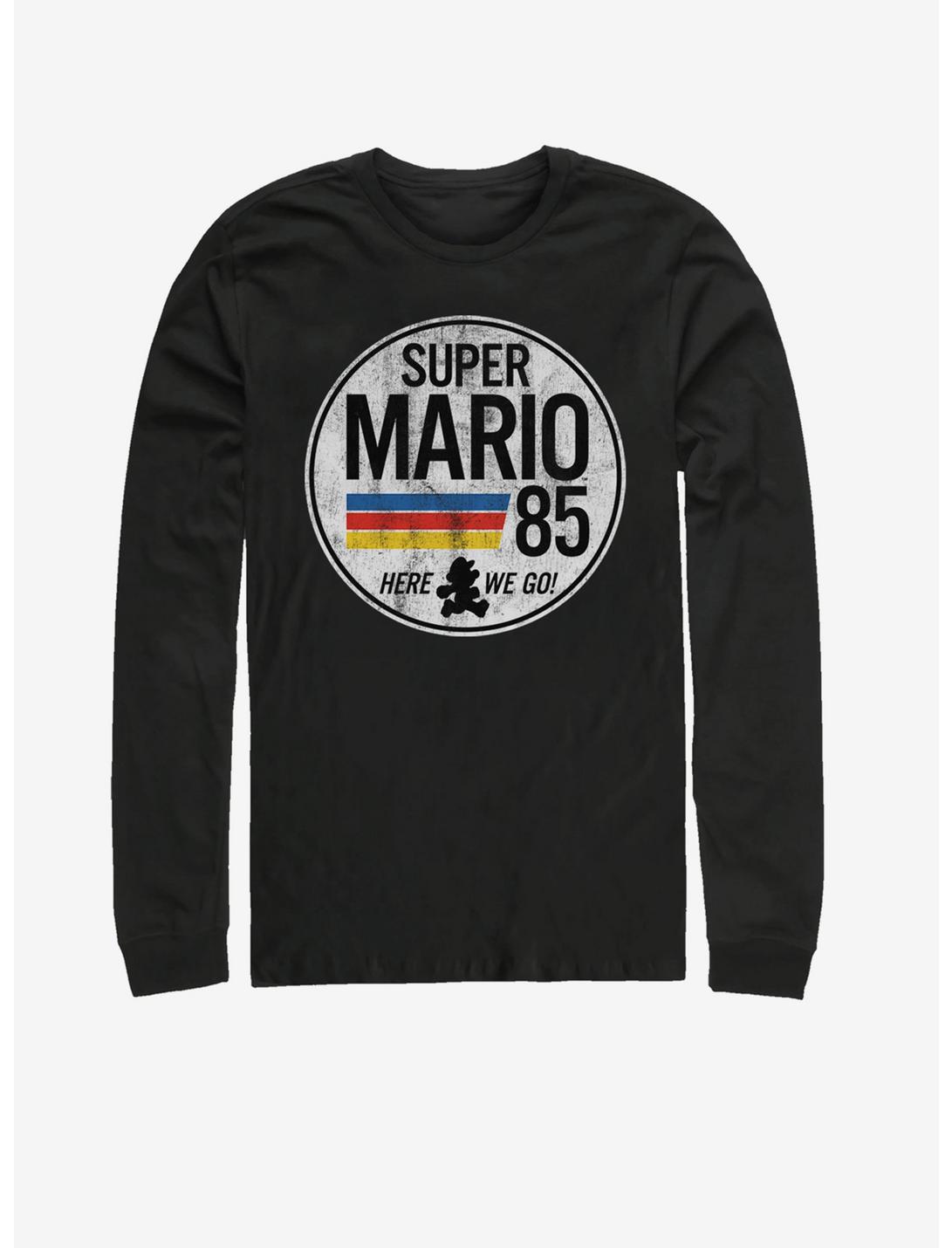 Super Mario Mario is Go Long-Sleeve T-Shirt, BLACK, hi-res