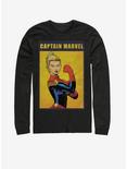 Marvel Captain Marvel The Riveter Long-Sleeve T-Shirt, BLACK, hi-res