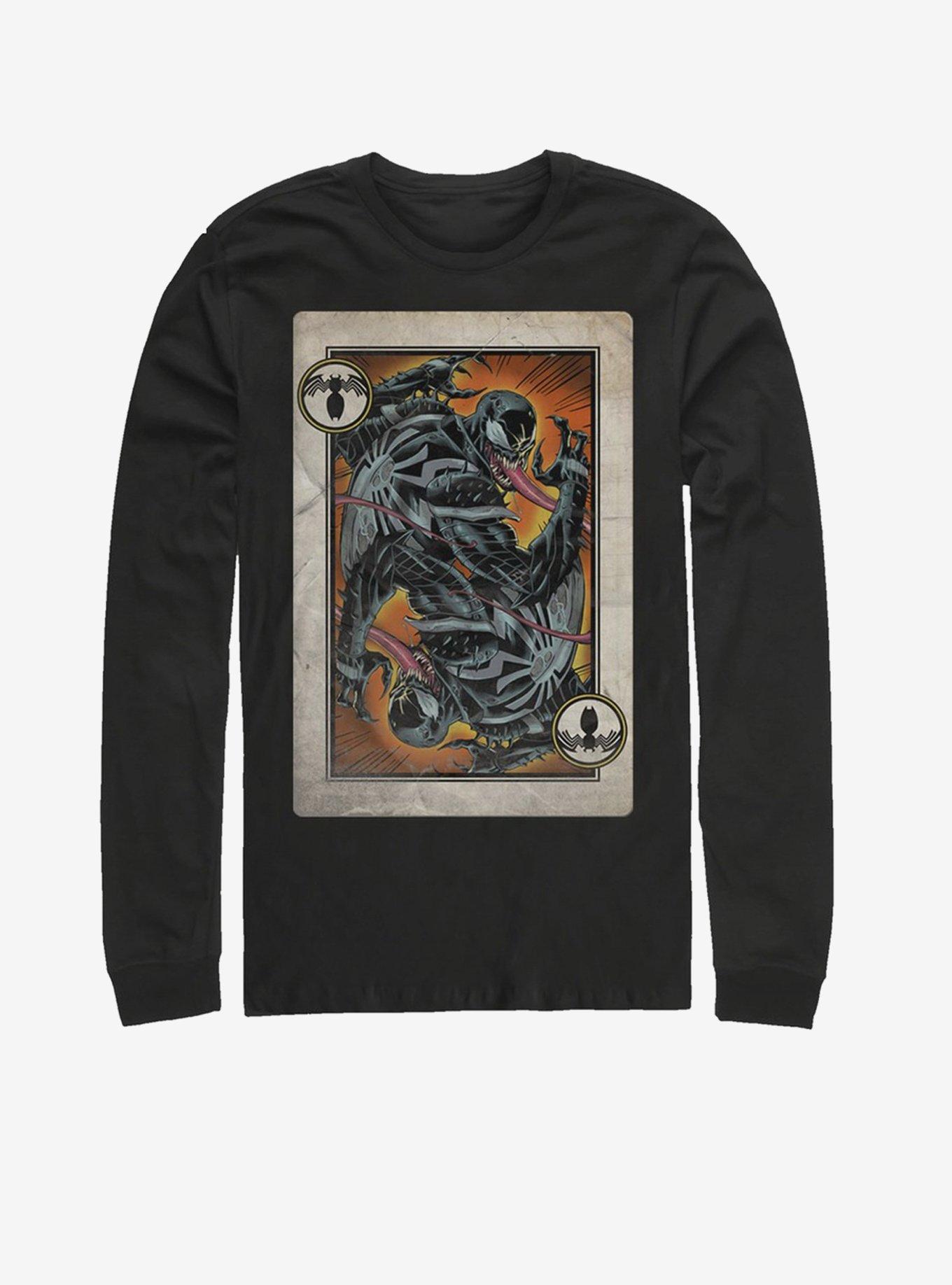 Marvel Venom Venom Card Long-Sleeve T-Shirt, BLACK, hi-res
