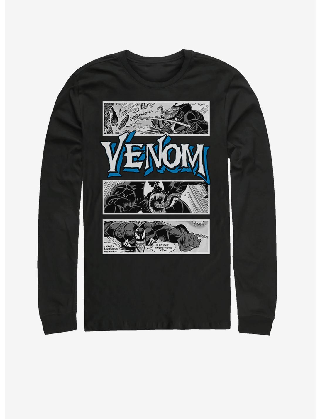 Marvel Venom Venom Panel Long-Sleeve T-Shirt, BLACK, hi-res