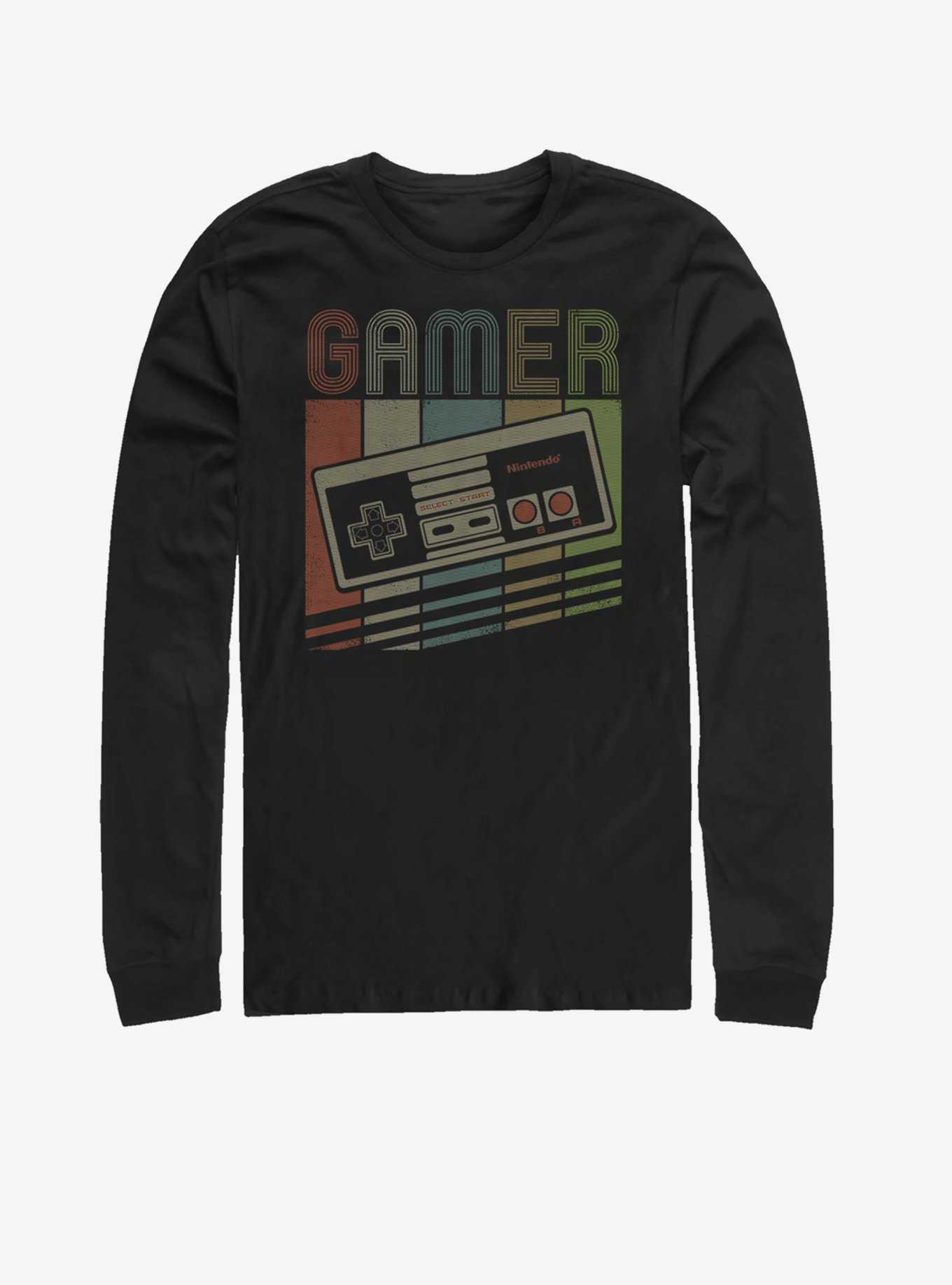 Nintendo Gamer Stack Long-Sleeve T-Shirt, , hi-res