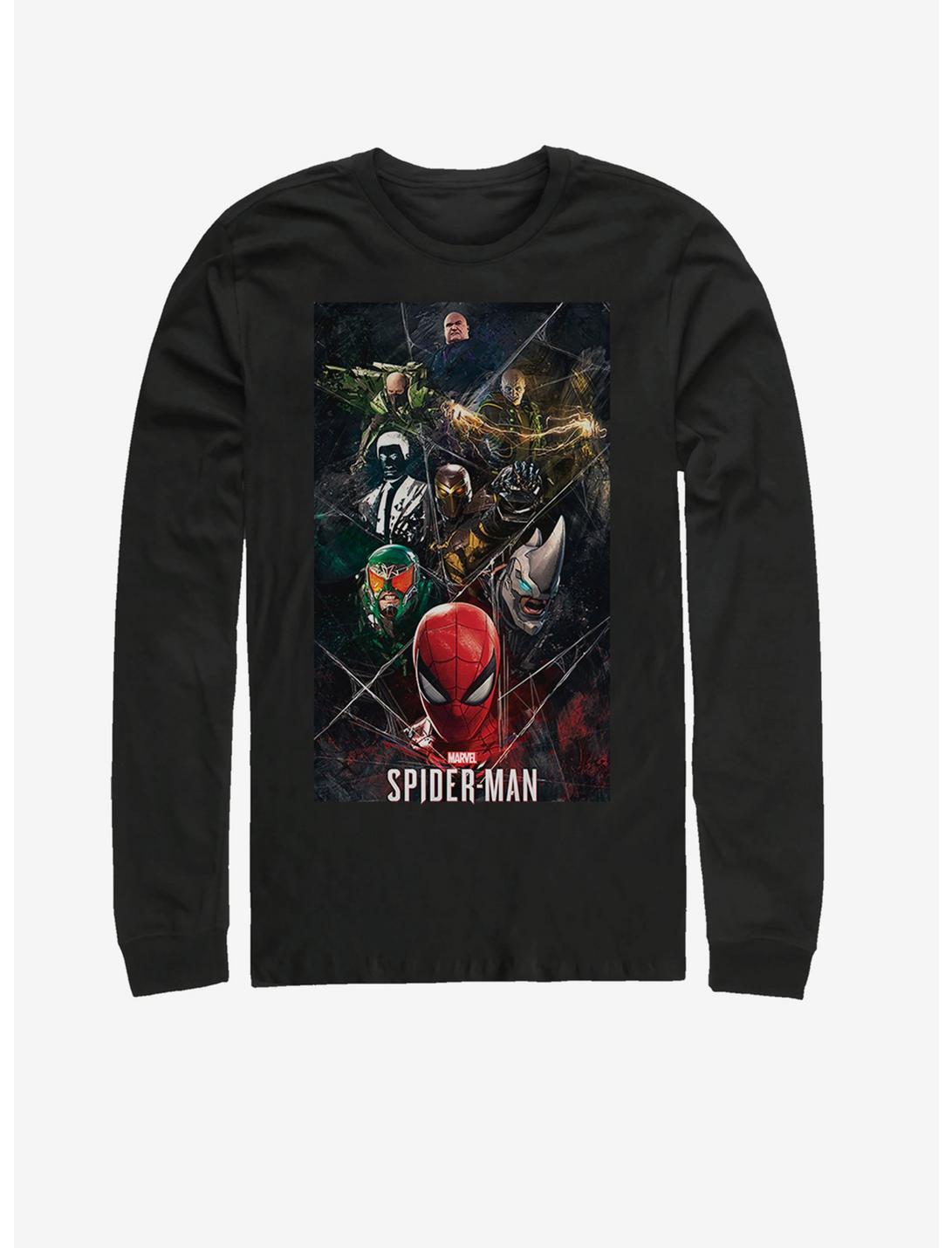 Marvel Spider-Man Villain Webbs Long-Sleeve T-Shirt, BLACK, hi-res