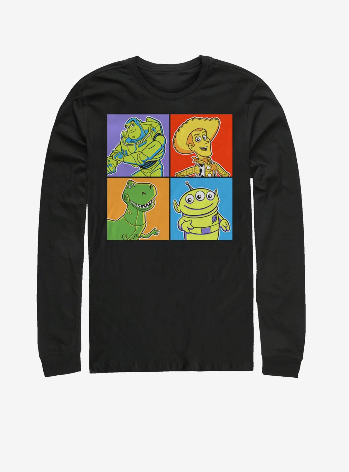Disney Pixar Toy Story Block Party Long-Sleeve T-Shirt, BLACK, hi-res