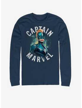 Marvel Captain Marvel Cap Marvel Blue Long-Sleeve T-Shirt, , hi-res